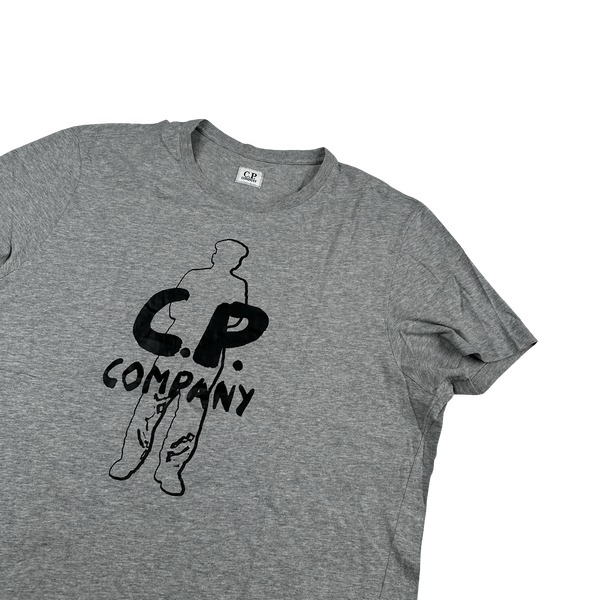 CP Company Graphic Spellout Grey T Shirt - XL