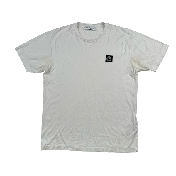 Stone Island 2022 White Cotton T Shirt - Large