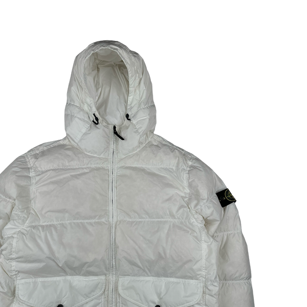Stone Island 2024 Undyed Sample Crinkle R-NY Down Puffer Jacket - XXL