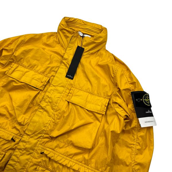 Stone Island 2017 Yellow Membrana 3L TC Multipocket Jacket - Medium