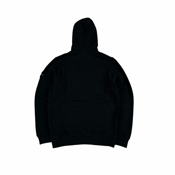 Stone Island 2024 Black Pullover Hoodie - Small