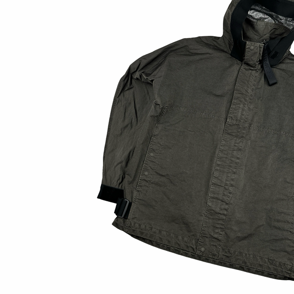 Nemen Grey Nylon Hooded Lightweight Jacket - Large