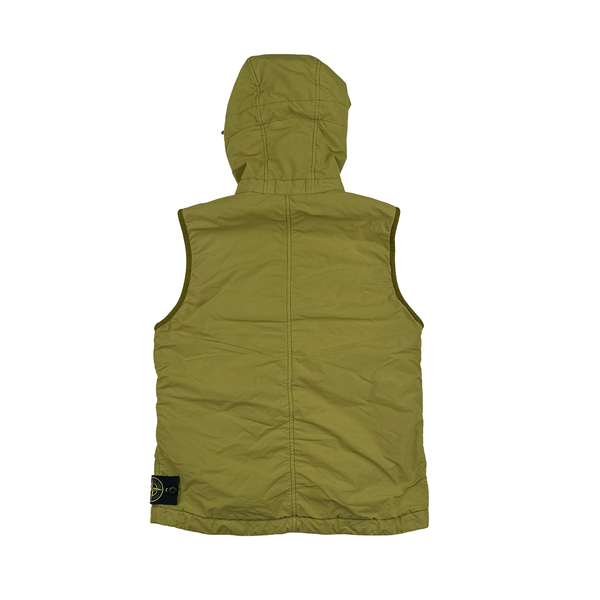 Stone Island 2021 Mustard David Light - TC With Micropile Hooded Gilet - Small