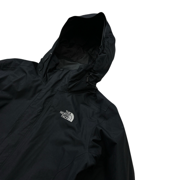 North Face 2 In 1 Black Triclimate Hyvent Jacket - Small