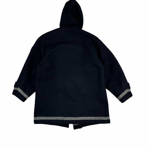 Stone Island Green Edge Vintage Wool Duffle Coat - Large