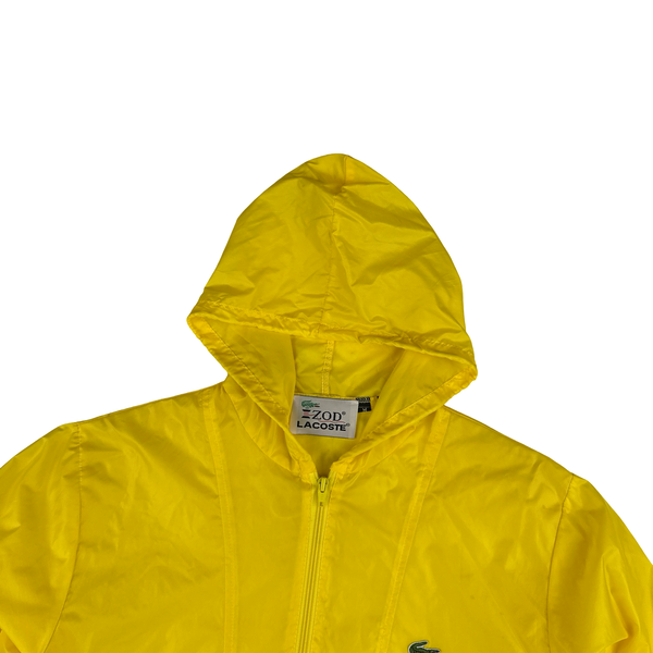 Lacoste IZOD Yellow Lightweight Smock Hooded Jacket - Medium