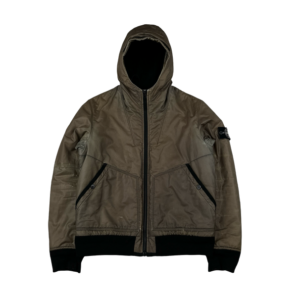 Stone Island 2012 Brown Thermo Reflective Padded Jacket - Large