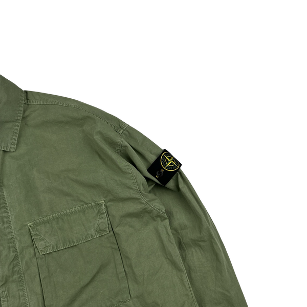 Stone Island 2023 Green Cotton Overshirt - XL