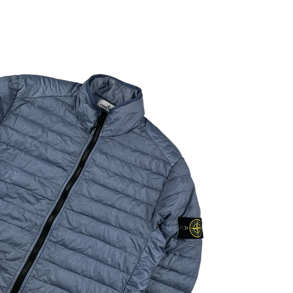 Stone Island 2022 Blue Loom Woven Chambers R Nylon Down TC Jacket - Medium