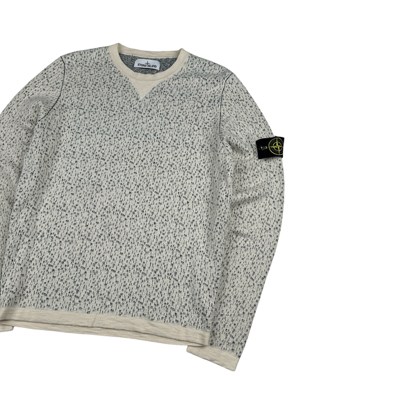 Stone Island 2017 Beige Cotton Lightweight Knitted Crewneck - Medium