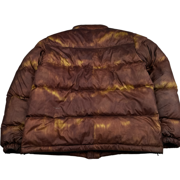 Stussy Tortoise Shell Tie Dye Puffer Jacket - Large