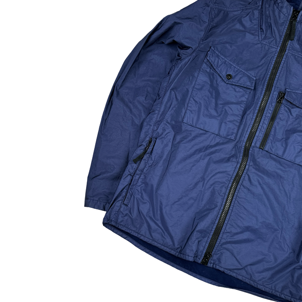 Stone Island 2015 Blue Lamy Flock Jacket - XL