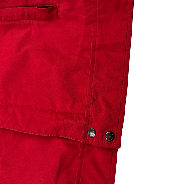Prada Red Goretex Tab Zipped Parka Jacket - Medium