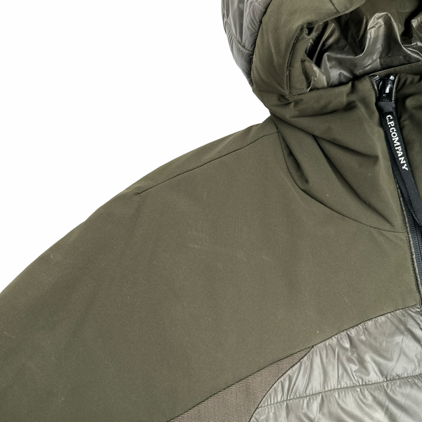 CP Company Khaki Pro Tek Lens View Hooded Jacket - Large