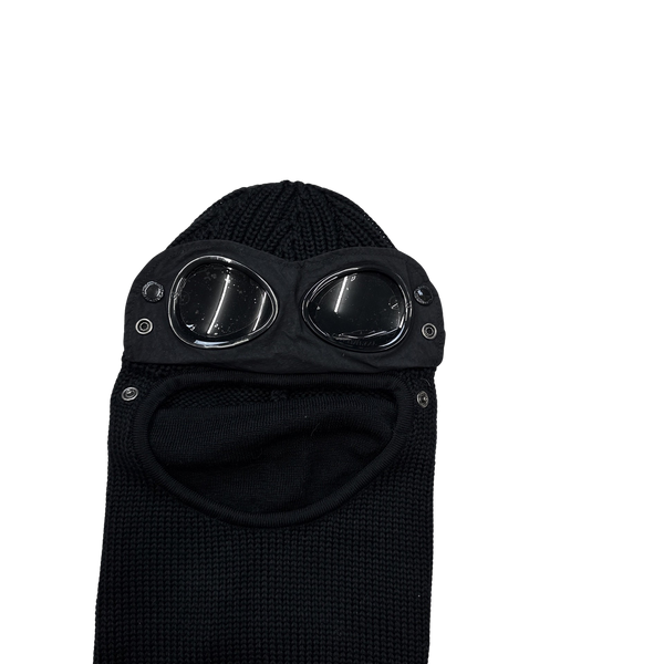 CP Company Black Merino Wool Goggle Balaclava