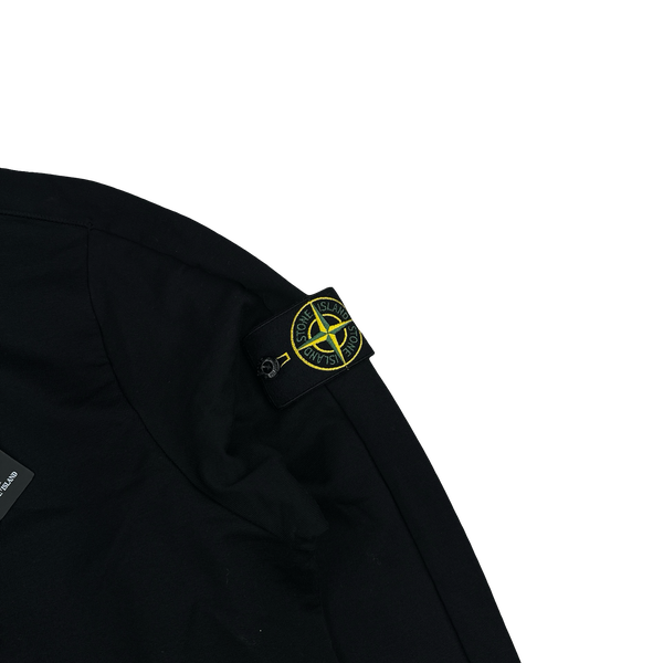 Stone Island 2024  Black Zipped High Neck Jumper - Medium