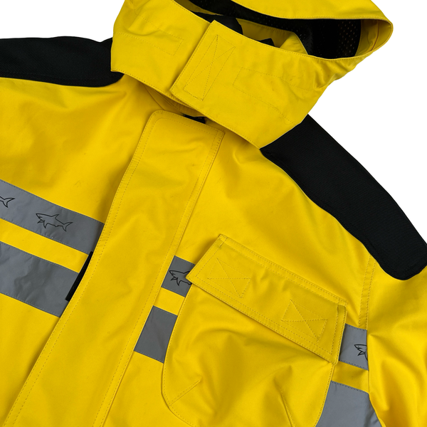 Paul & Shark Yellow Typhoon 20000 Reflective Strip Jacket - XL