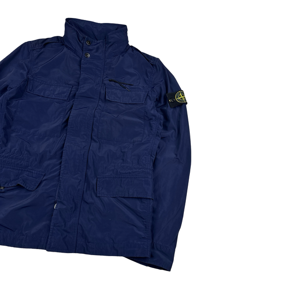 Stone Island 2016 Navy Blue Micro Reps Multi Pocket Field Jacket - Small
