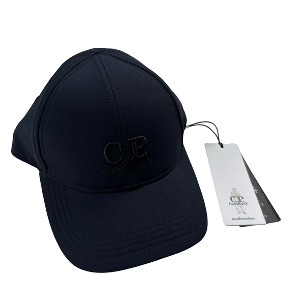 CP Company Navy Shell R Spellout Baseball Cap - Medium