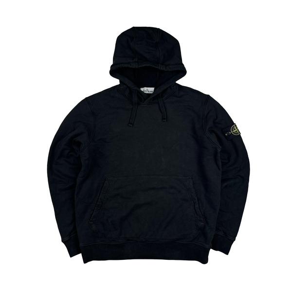 Stone Island 2022 Black Pullover Cotton Hoodie - XL