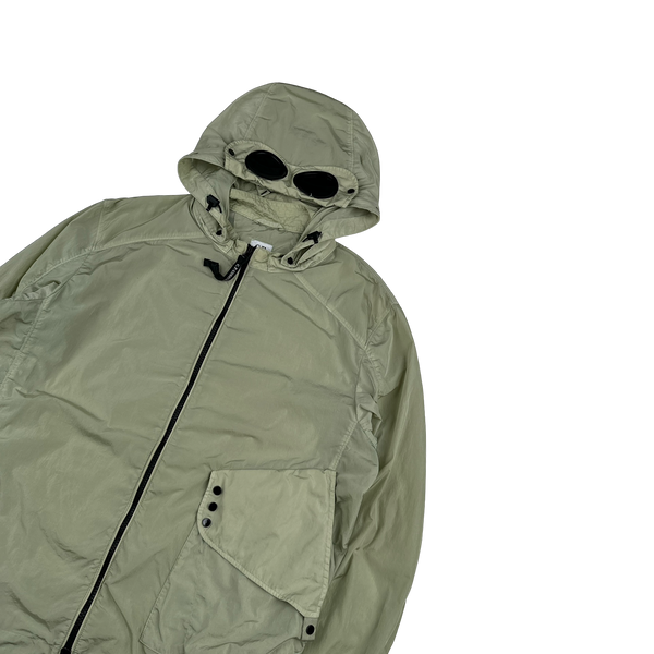 CP Company Mint Green Chrome Goggle Jacket - Large