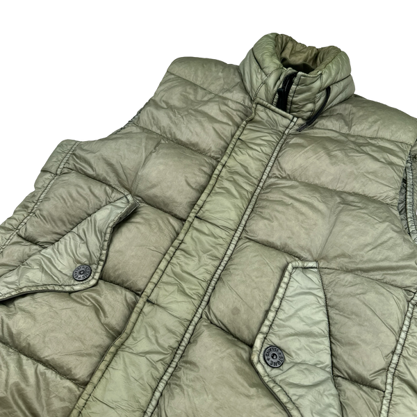 Stone Island 2014 Beige Down Filled Gilet - Small