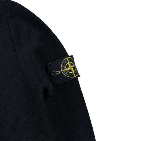 Stone Island 2017 Navy Wool Crewneck Jumper - Medium