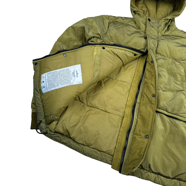 Stone Island 2021 Yellow Nylon Metal Down Puffer Jacket - Medium