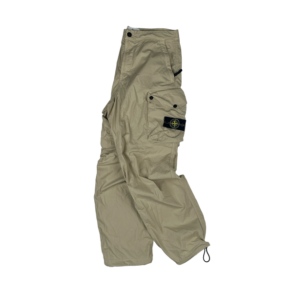 Stone Island 2019 LO Tan Cotton Baggy Cargos - 32"