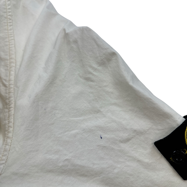 Stone Island 2006 Laminated Cotton Hooded Jacket - Large
