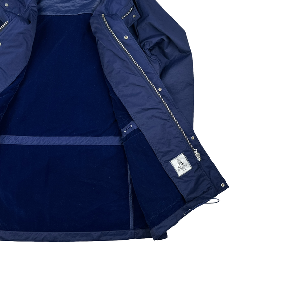 CP Company Blue Lens Viewer Zipped Velour Lined Multi Pocket Jacket - XXL