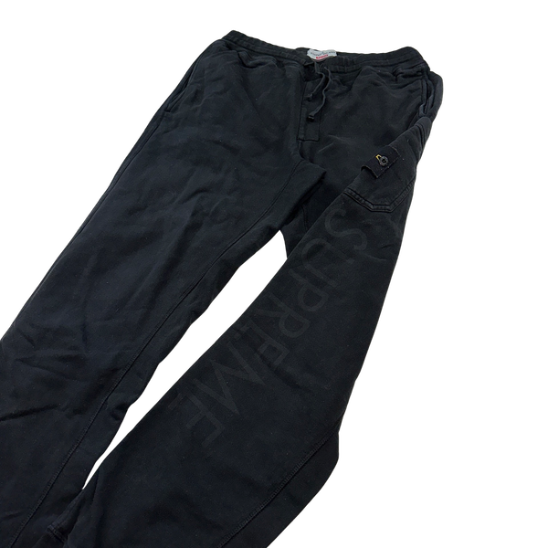 Stone Island x Supreme 2014 Black Spellout Tracksuit Set - Large