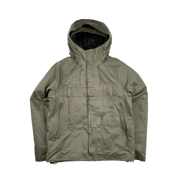 CP Company Khaki Removable DD Lined Dynatec Metropolis Jacket - Small