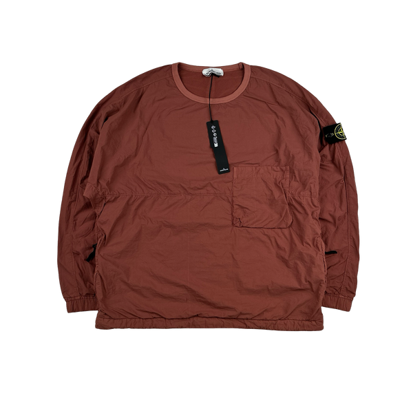 Stone Island 2021 Naslan Light Brick Red Multi Pocket Pullover - Medium
