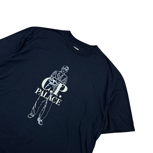 CP Company X Palace Navy Graphic Chester Perry T-Shirt - XXL