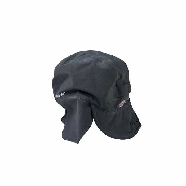 Berghaus Black Hydro Shell Neck Cover Peaked Hat - Small/Medium