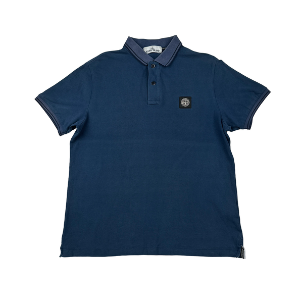 Stone Island 2018 Navy Short Sleeve Polo Shirt - XL