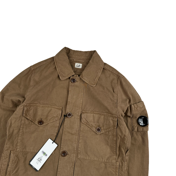 CP Company Bronze Mais B Lens View Multi Pocket Overshirt Jacket - Medium