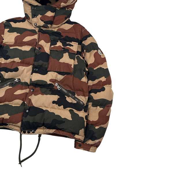 Moncler Norme Afnor Camo Down Filled Jacket - Large