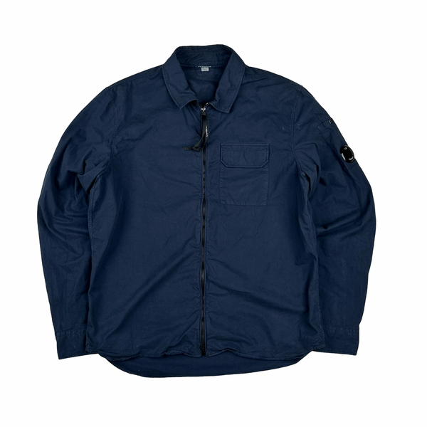 CP Company Navy Lens View Chest Pocket Overshirt - XL