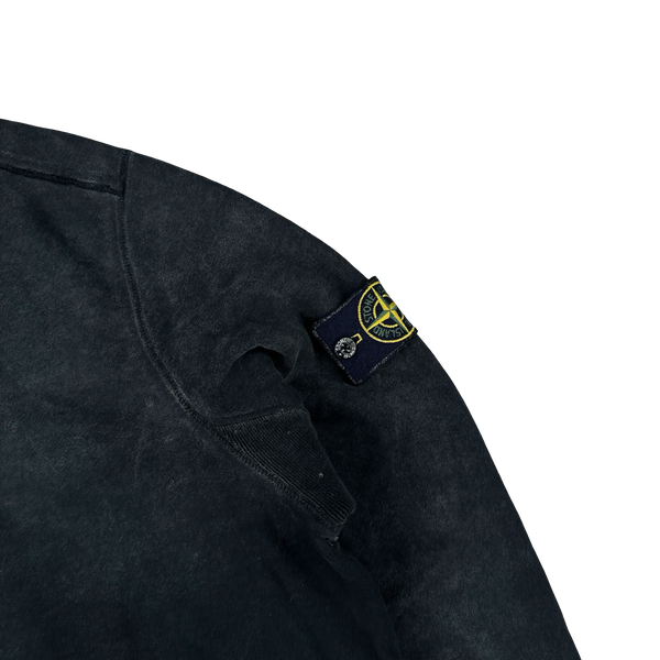 Stone Island 2018 Black Frost Crewneck Sweatshirt - XXL