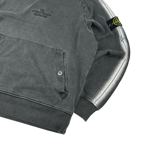 Stone Island x Supreme 2022 Grey Pullover Hoodie - Small