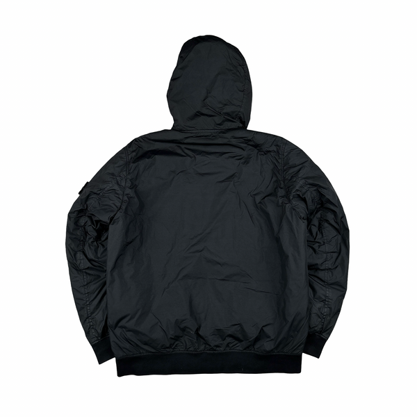Stone Island 2022 Dark Grey Crinkle R-NY Garment Dyed Jacket - XL