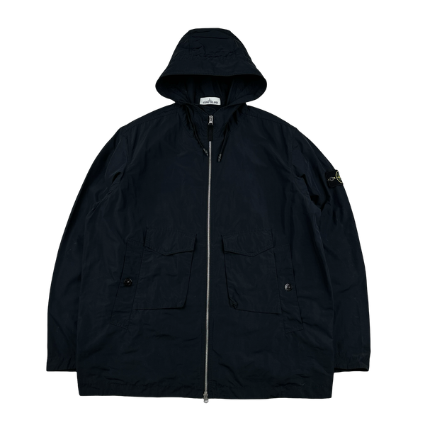 Stone Island 2021 Black Micro Reps Parka Jacket - 3XL