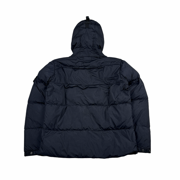 Stone Island 2015 Navy Crinkle Reps Puffer Jacket - XL