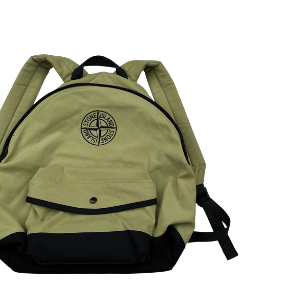 Stone Island 2024 Green Spellout Compass Backpack
