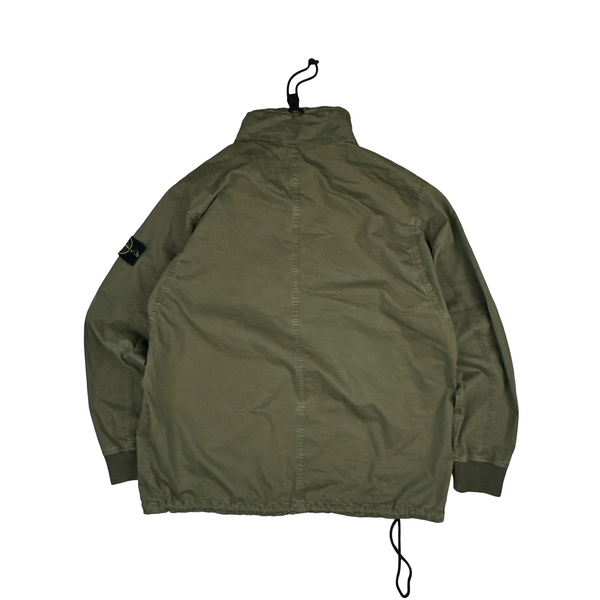 Stone Island 2020 Green Smock Pullover Overshirt - Large