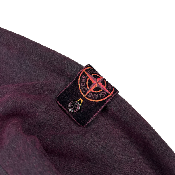 Stone Island 2020 Purple Dust Treatment Crewneck - Small