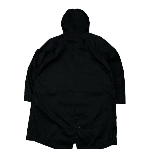 Stone Island 2019 Black Ghost Piece 50 Fili Resinata Ghost Parka Jacket - XL