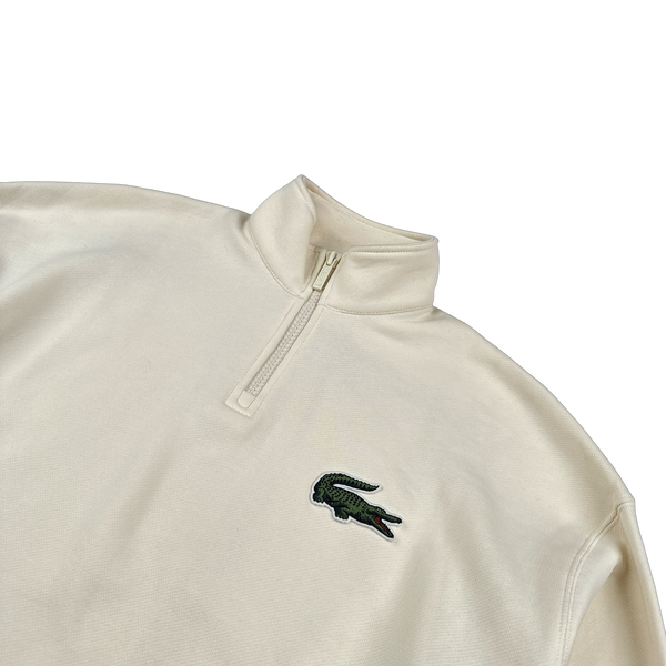 Lacoste Emblem Quarter Zip Jumper - Medium